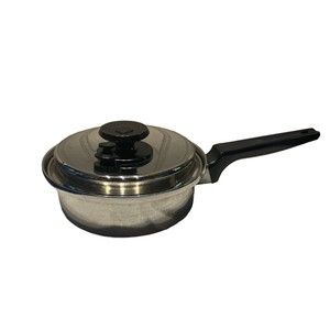 Royal Prestige 7.5" Pan w/ Steam Vent Lid 7-Ply SS Titanium Silver Alloy Copper